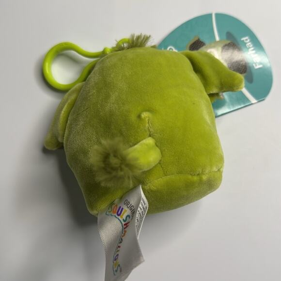NWT Farhad Lime Green Woolley Mammoth Original Squishmallow by Kelly Toy 3.5” - Picture 2 of 3